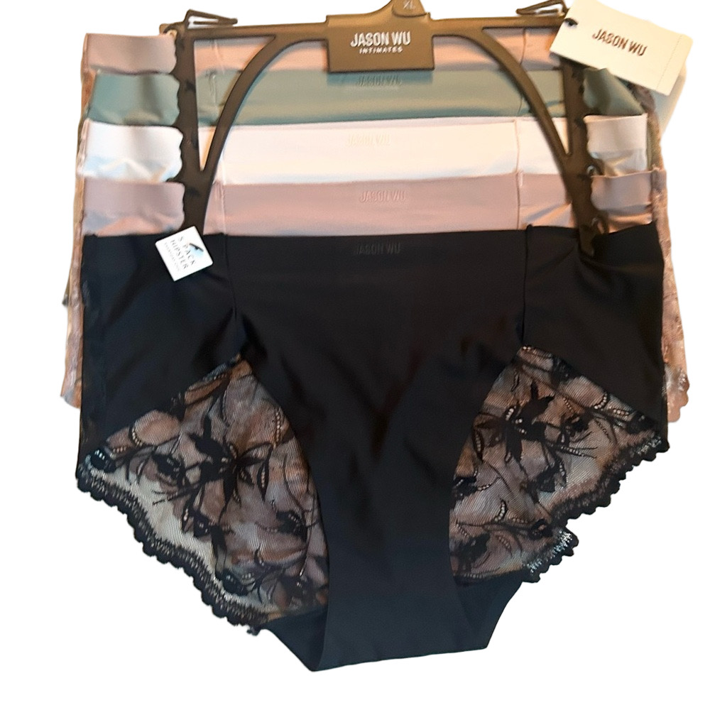 Jason Wu Woman’s 5 Pack Hipster Panties Lace Detail XL NWT